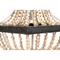 Hello Honey® Wood & Metal Framed Chandelier with Wood Bead Draping
